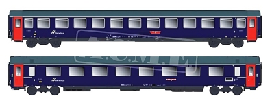 ACME 55361 - H0 - 2-tlg. Set Personenwagen Intercity Notte, FS, Ep. VI